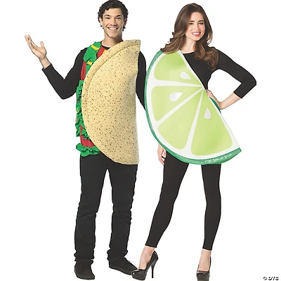 Adults Taco and Lime Couple Costumes