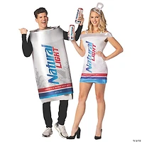 Adults Natural Light Beer Couple Costumes