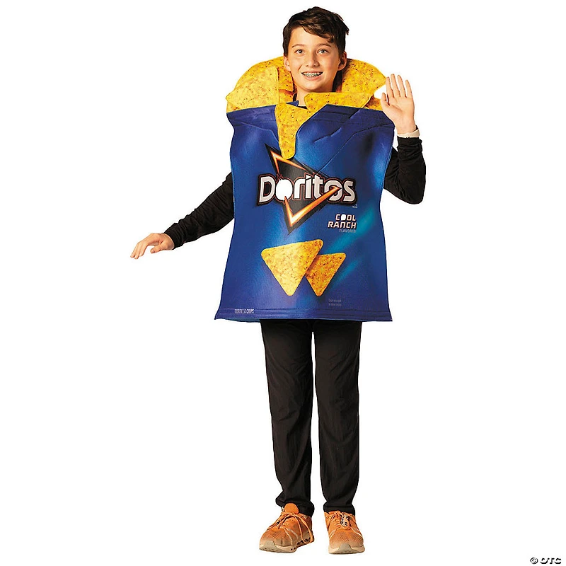 Kids Doritos™ Cool Ranch Bag with Chips Tunic Costume - Extra Large 14-16