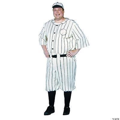 Men's Plus Size Old Tyme Baseball Player Costume