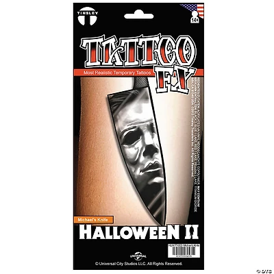 Tinsley Transfers Halloween II™ Michael Myers Knife Temporary Tattoo