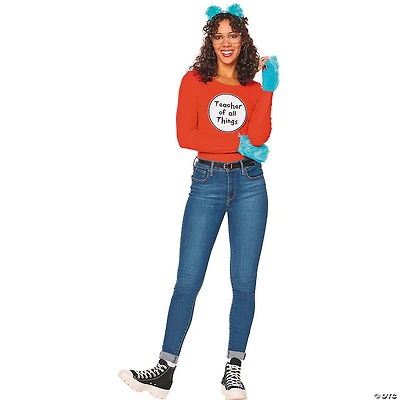 Adults QUIK CHANGE™ Dr. Seuss™ Thing 1 or Thing 2 Teacher of All Things Costume Accessory Kit - One Size