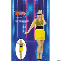 Adults Neon 80's Outfit Costume Accessory Kit