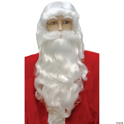 Wavy Santa Wig And Beard Set with Mustache