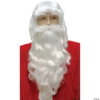 Wavy Santa Wig And Beard Set with Mustache
