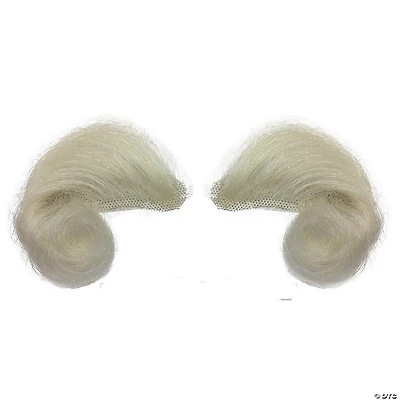 White Curled Yak Hair Santa Eyebrows