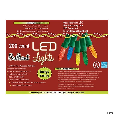 200L MU Holiday LED Lights - C3 Style