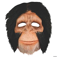 Adults Chimpanzee Face Latex Half Mask -  One Size