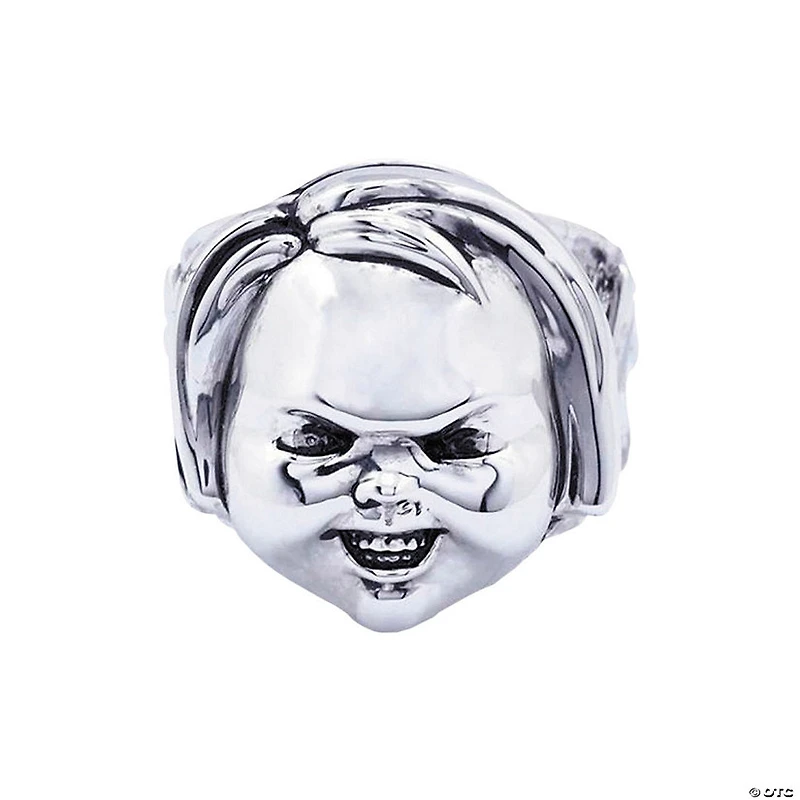 Child’s Play 2™ Chucky Face Plated Brass Ring