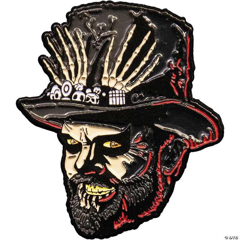 1 3/4" Candy Corn™ Dr. Death Monster Face Full-Color Enamel Pin