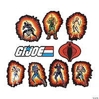 8 Pc. G.I. Joe™ Characters & Logo Cutout Wall Decorations