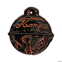 1 1/2" Krampus™ Jingle Bell Ornament Full-Color Enamel Pin