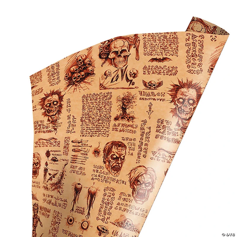 96" x 30" Wrapped in Terror Evil Dead 2™ Necronomicon Wrapping Paper