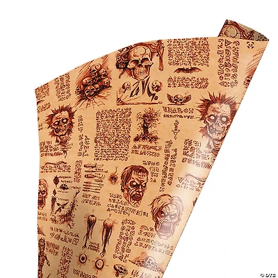 96" x 30" Wrapped in Terror Evil Dead 2™ Necronomicon Wrapping Paper