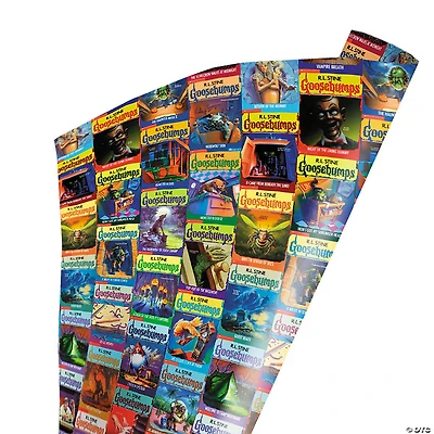 96" x 30" Wrapped in Terror Goosebumps™ Reader Beware Wrapping Paper