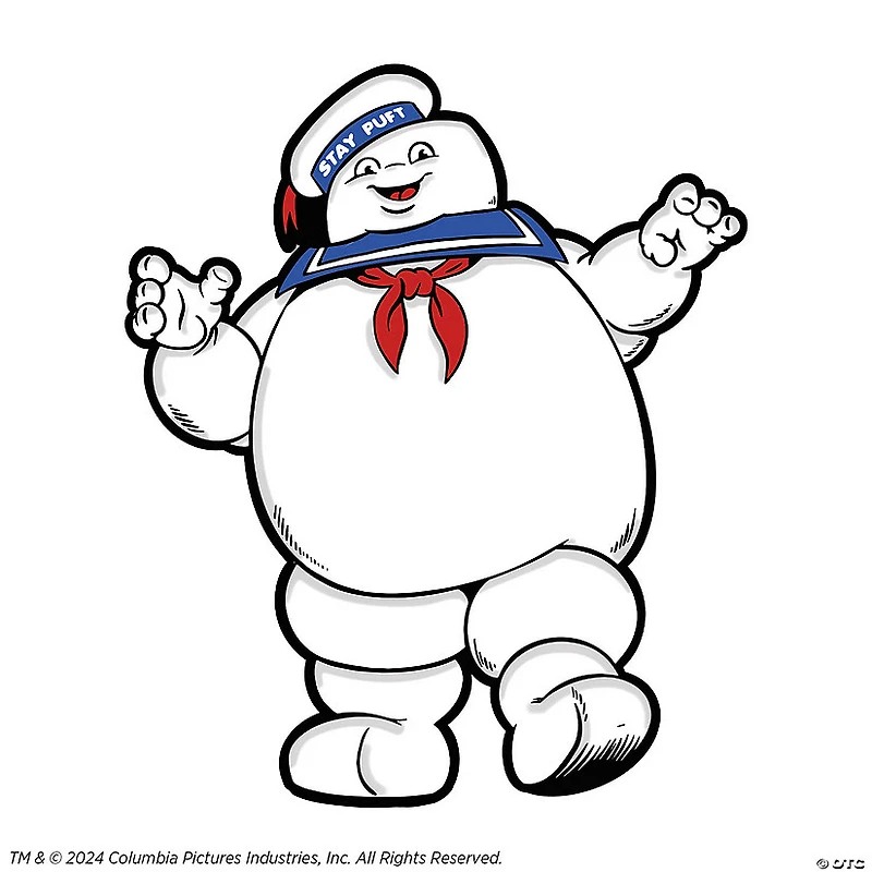2 1/4" Ghostbusters™ Stay Puft Marshmallow Man Full-Color Enamel Pin