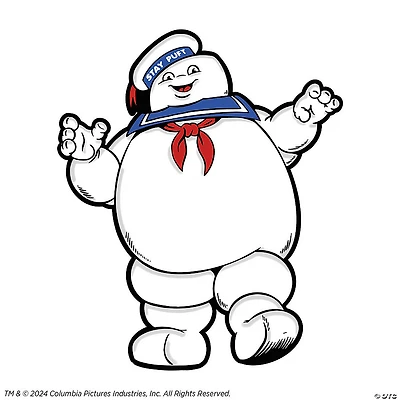 2 1/4" Ghostbusters™ Stay Puft Marshmallow Man Full-Color Enamel Pin