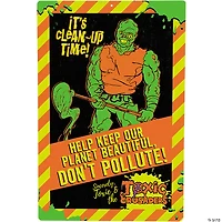 The Toxic Avenger™ Don’t Pollute Metal Sign