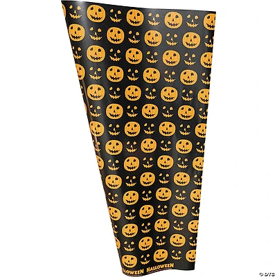 Wrapped in Terror Halloween™ 1978 Black and Orange Pumpkin Wrapping Paper