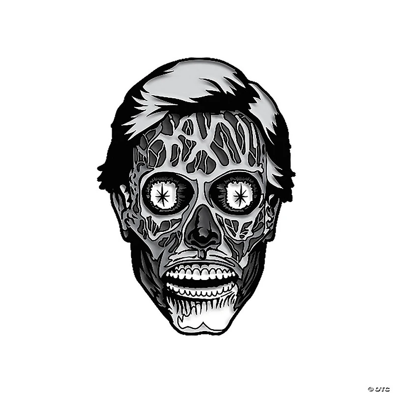 John Carpenter’s They Live Alien Black & White Enamel Pin