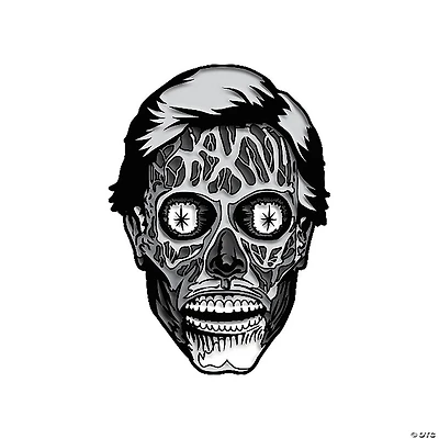 John Carpenter’s They Live Alien Black & White Enamel Pin