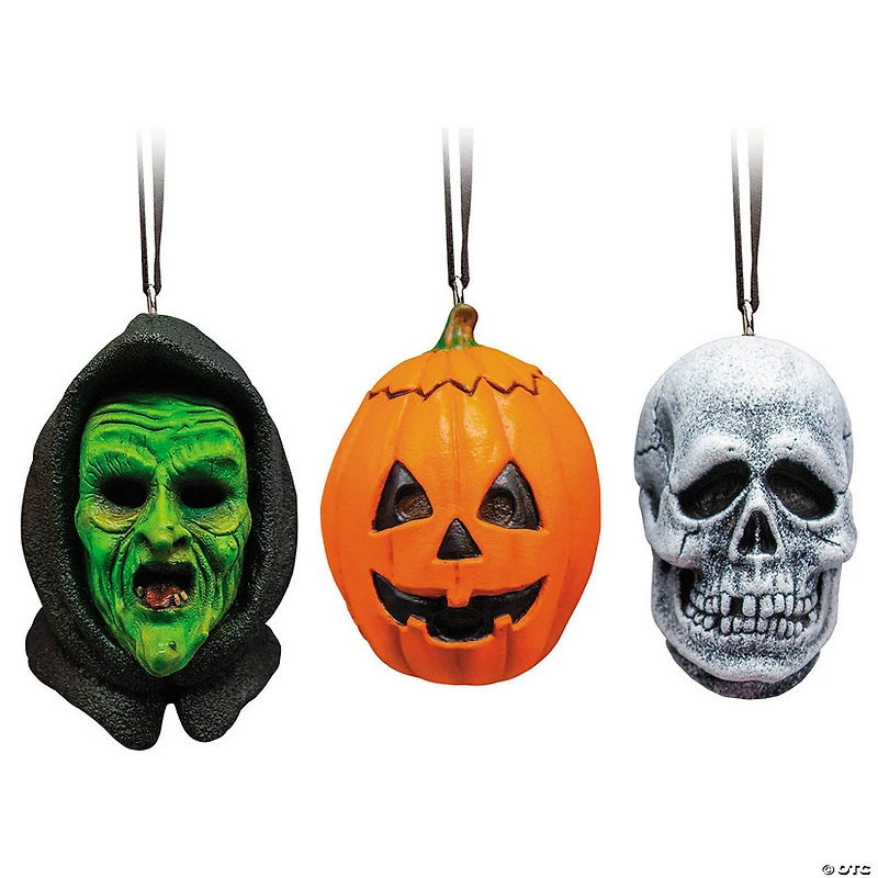 Halloween 3: Season of the Witch™ Don Post Pumpkin, Skull & Witch Ornament Set
