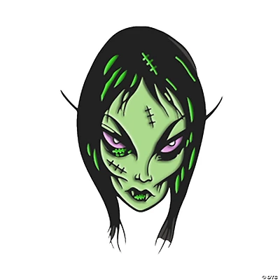 1 1/2" Toxictoons™ Ghoulena Face Full-Color Enamel Pin