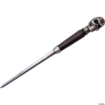 Silence™ Black & Gray Ice Pick Prop with Skull Costume Accessory