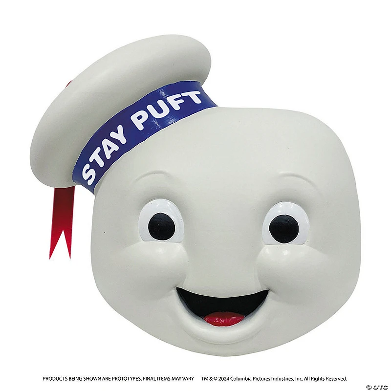 Ghostbusters™ Stay Puft Marshmallow Man Overhead Vinyl Mask - One Size