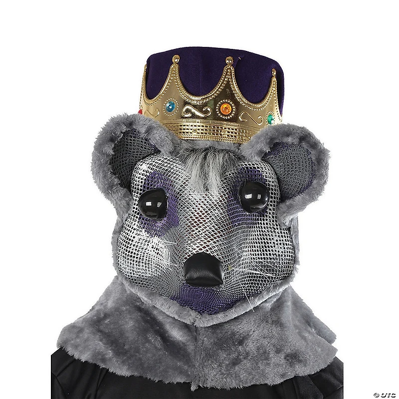 Adults Mouse King Headpiece with Purple & Red Crown