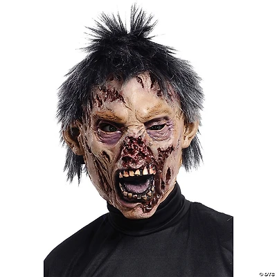 Adults Zombie Mask with Black Hair