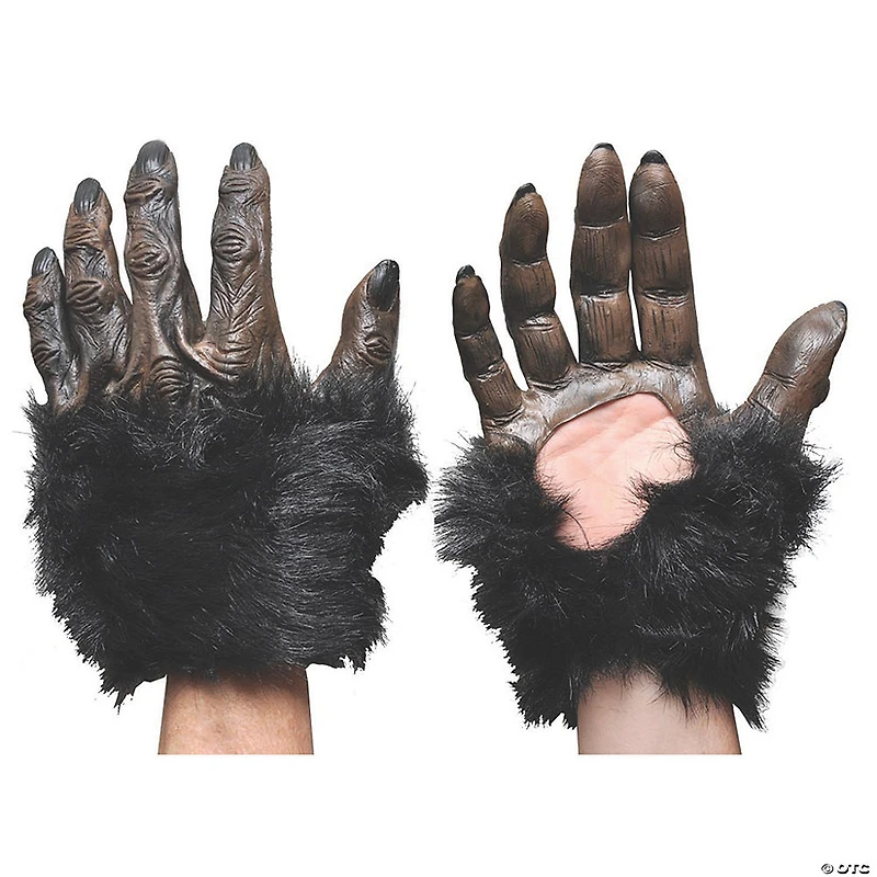 Adults Latex Gorilla Hands Costume Accessory