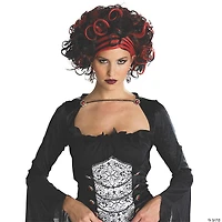 Wicked Widow Wig Black/Red