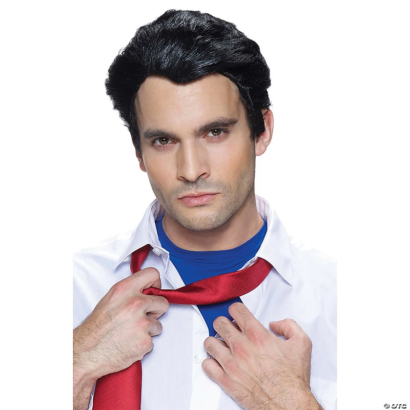 Men's Black Super Dude Wig