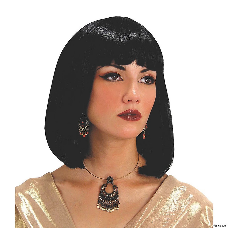 Black Bob with Bangs Egyptian Wig