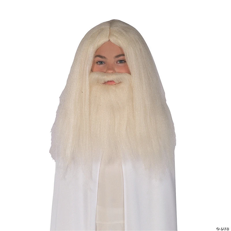 Adults The Lord of the Rings™ Gray Gandalf Wig & Beard