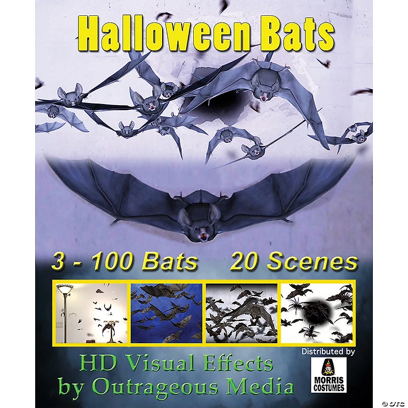 Halloween Bats Digital Decor Usb