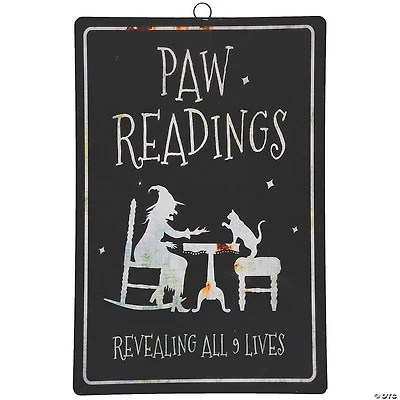 Paw Readings Metal Sign