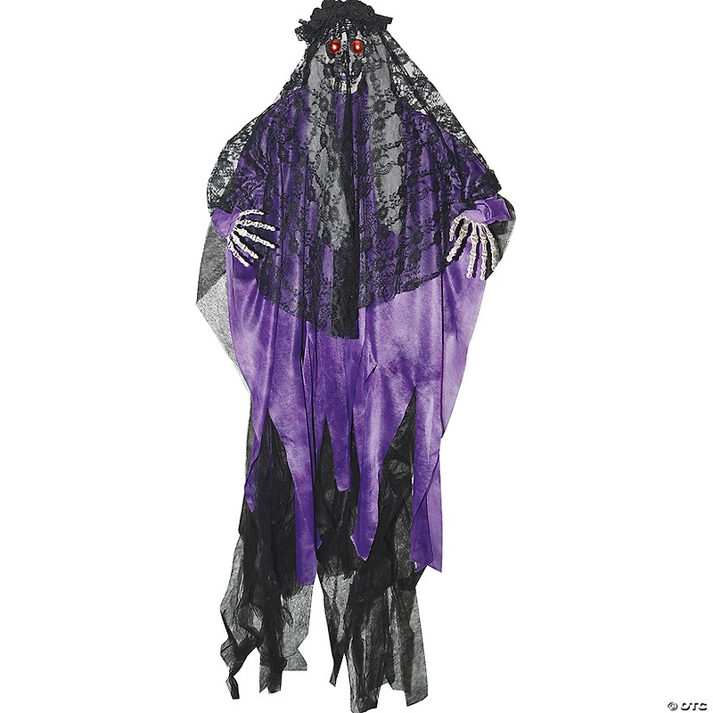 Hanging Light Up Bewitched Ghost Bride Decoration