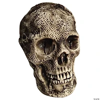 7" Burlap Skull Face