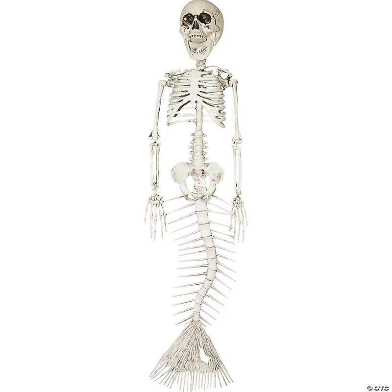 18" Skeleton Mermaid Halloween Decoration