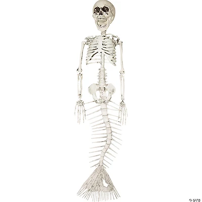 18" Skeleton Mermaid Halloween Decoration