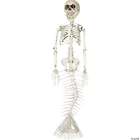 18" Skeleton Mermaid Halloween Decoration