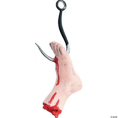 41" Hanging Meat Hook Severed Foot Decoration
