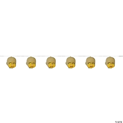 SS78711 40-Inch Light-Up Baby Heads Light String – 6 Heads