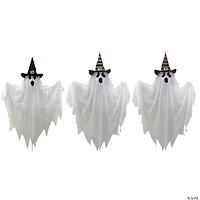 28" Hanging Ghosts with Witch Hat Decoration Set - 3 Pc.