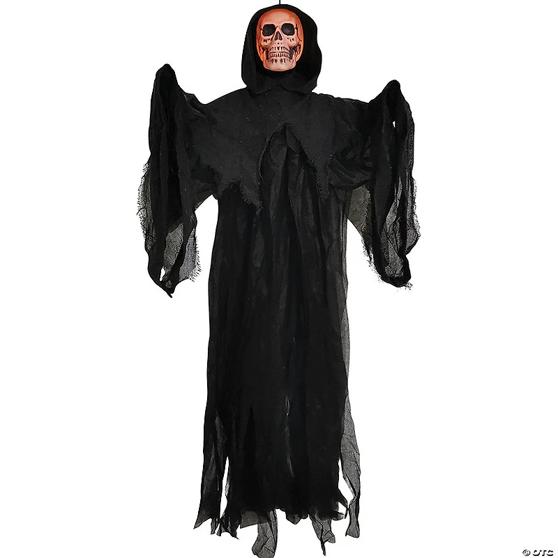 4' Skull Reaper Gray Light-Up