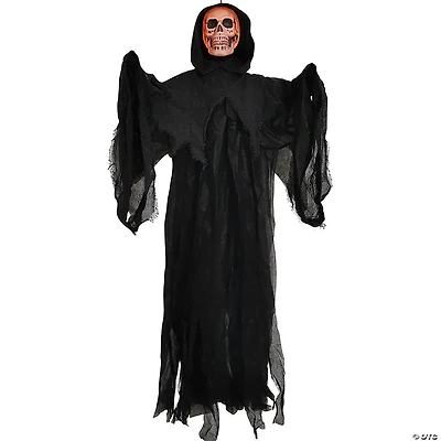 4' Skull Reaper Gray Light-Up