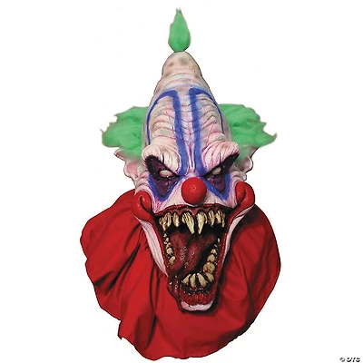 Adults Big Top Clown Mask with Green Hair