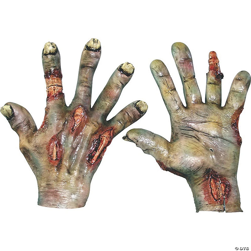 Adults Latex Rotted Zombie Hands Costume Accessory